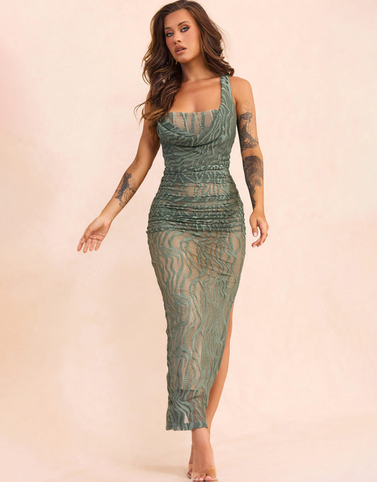 A2603-117-D SPOTLIGHT LACE MAXI DRESS