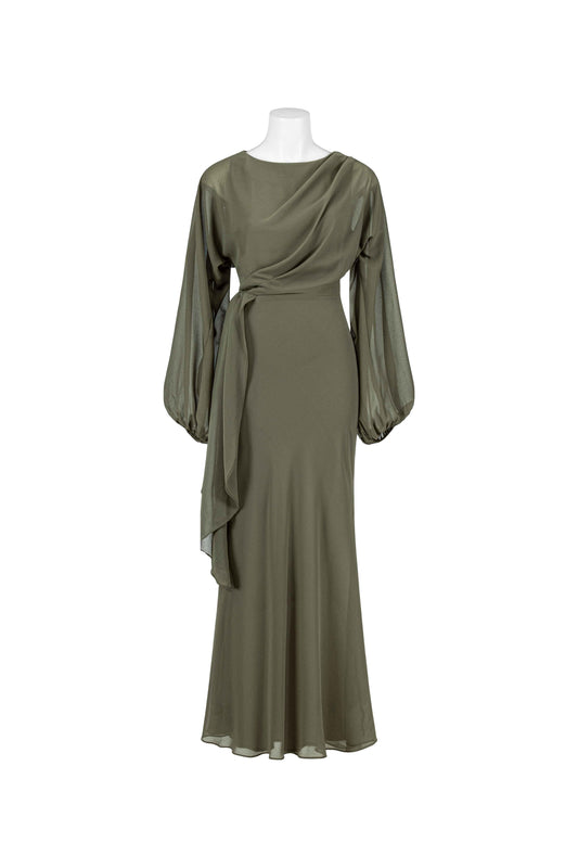 AL8581MA OLIVE MAXI DRESS