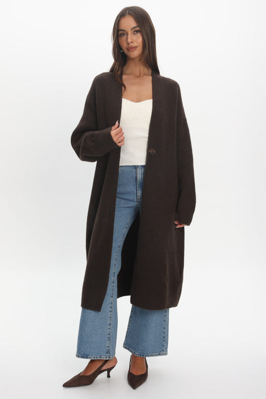 CN0083V LONGLINE COATIGAN
