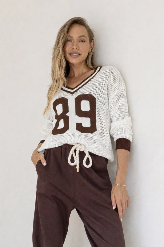 KL0740-V CREAM OFF GRID 89 KNIT