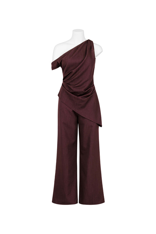 EW6623T-SA WINE TOP AND PANTS SET