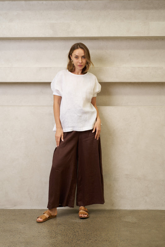 TEW110301 SUNDAY LINEN TOP