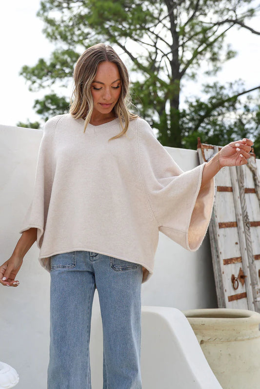 KL0098-1-V SOPHIA V-NECK KNIT