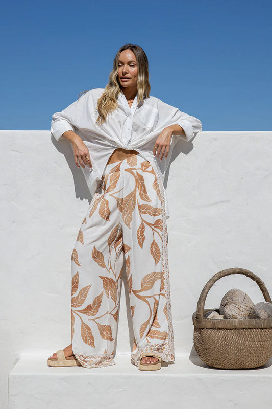 KL0534-L WHITE CANGGU TWIST SHIRT