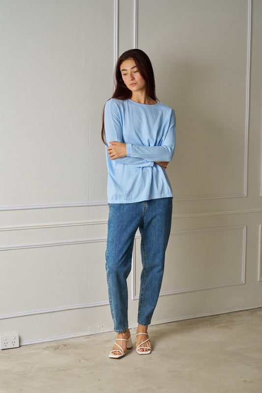 KEN022701 BABY BLUE HAZEL KNIT