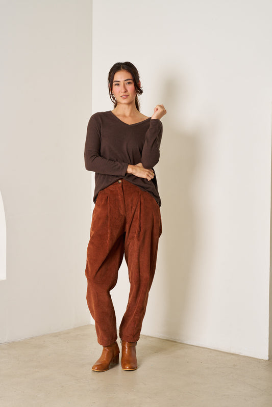 KEN040102 ROSIE V-NECK KNIT
