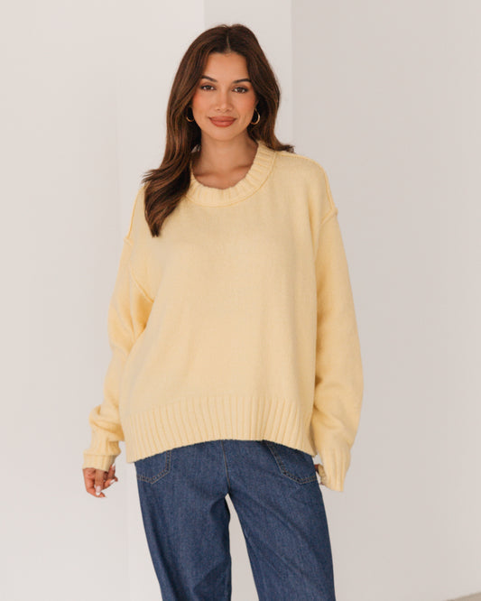 LOL70983 BUTTER PULL OVER KNIT SWEATER