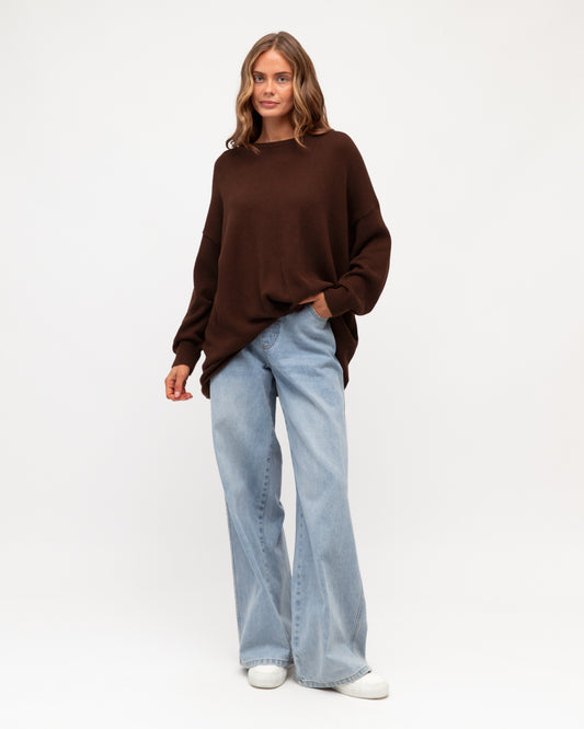 LOL71252 OVERSIZED TUCK FRONT KNIT