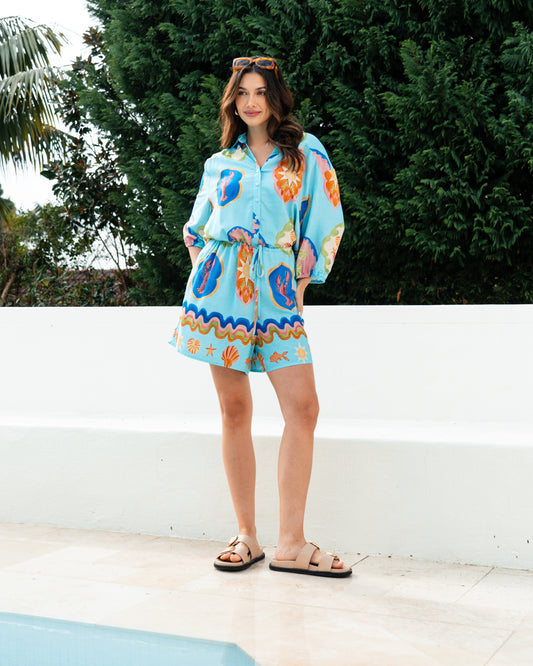 LOLE70750 BOARDWALK PLAYSUIT